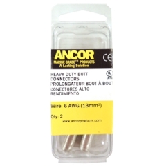Ancor 252140 #6 Tinned Butt Connector, Pack of 2
