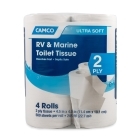 Camco 40278 2-Ply RV & Marine Toilet Tissue, 4 Rolls