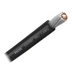 1 AWG Black - 100 foot | Pacer Marine WUL1BK-100