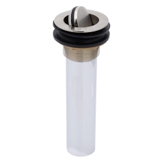 1-1/2 inch Flip Drain (no Overflow), Straight, 1-1/4 inch Sweat (Brushed Nickel) | Ambassador Marine S01-0311-NP-R