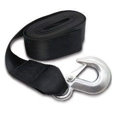 Boat Buckle F14213 Boat Winch Strap with Latching Hook & Loop end - 3 in. x 25 ft.