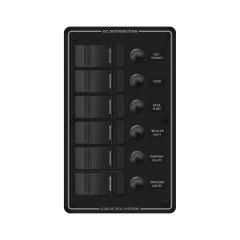 BLUE-8373 6 Position Water Resistant Circuit Breaker Panel