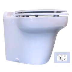 Raritan 241EF02406 Marine Elegance White Freshwater Toilet with Bluetooth Control 